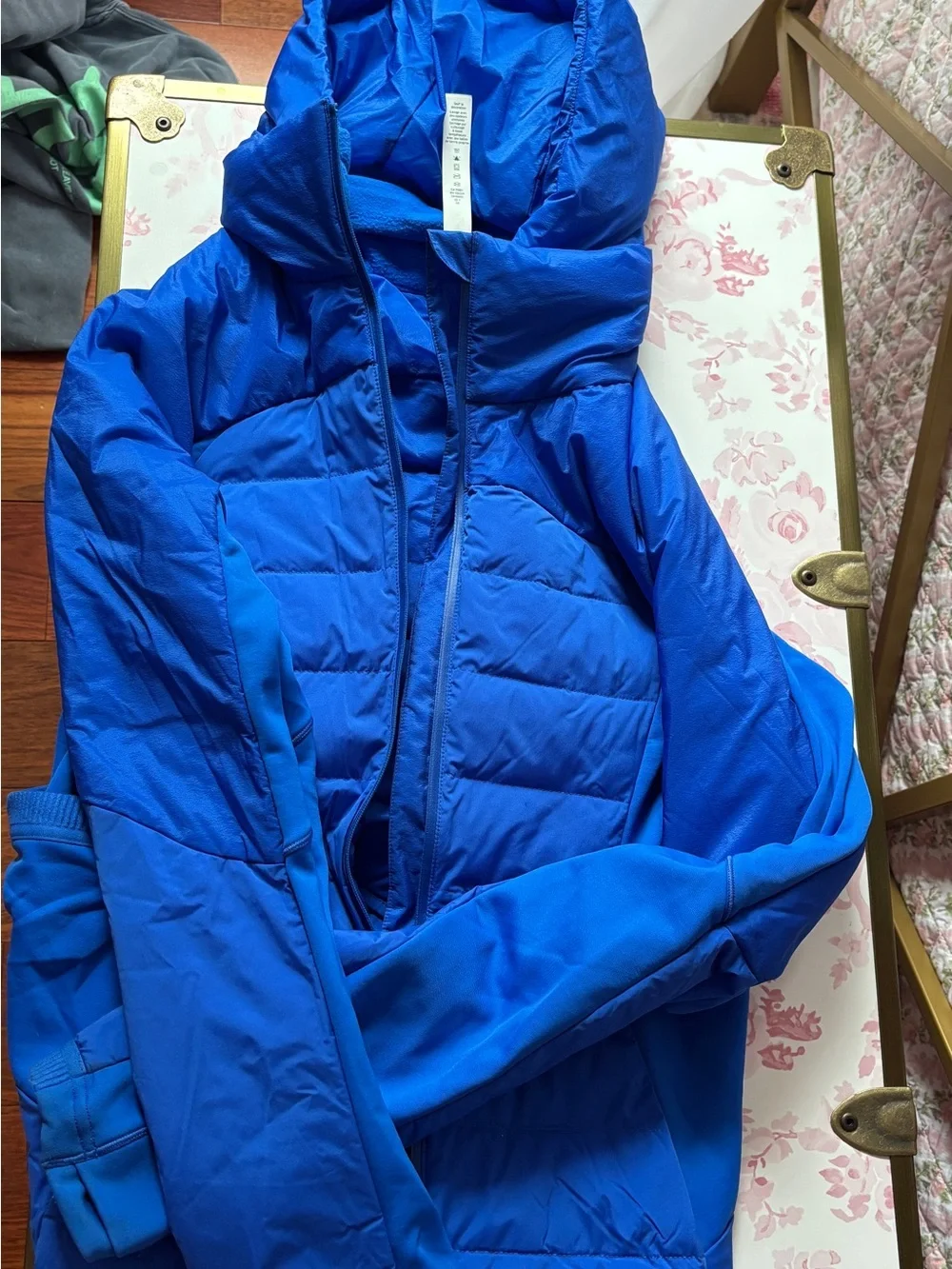 lululemon athletica Royal Blue Hooded Puffer Jacket